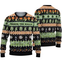 Shrek The Halls Ugly Christmas Sweater