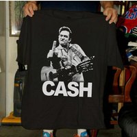 Johnny Cash Finger The Classic Rock Unisex T-shirt — T-shirts pour hommes