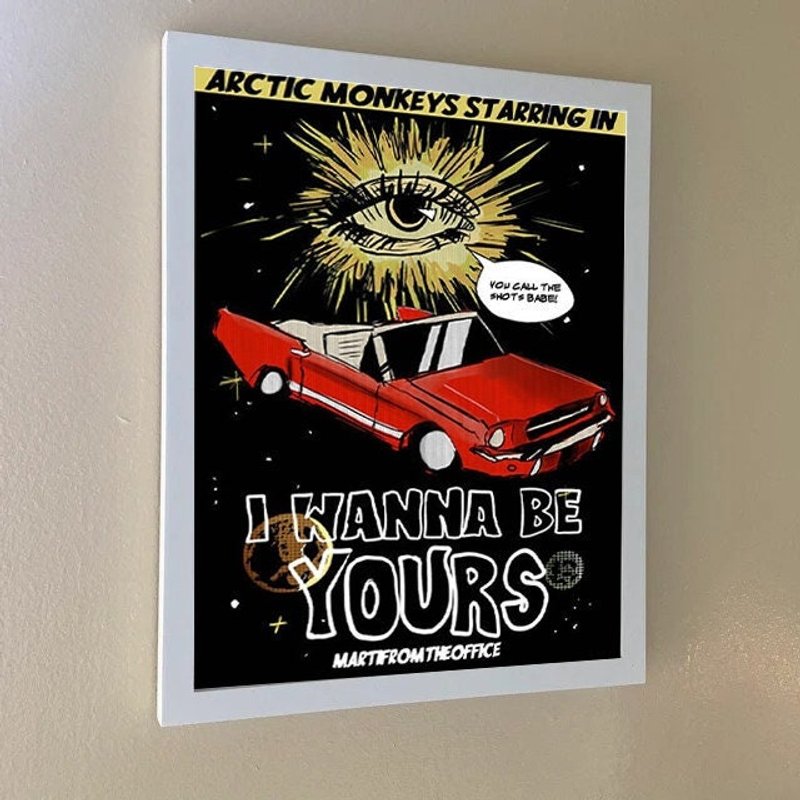 Arctic Monkey I Wanna Be Yours Poster, Music Art — Affiches et impressions