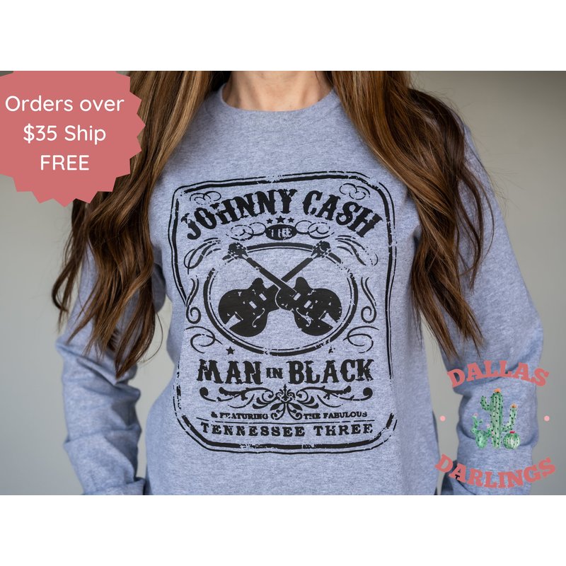 Johnny Cash Sweatshirt — Mens Hoodies