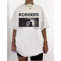 The 1975 Band Shirt, Robbers Album Newspaper Shirt, Black And White The 1975 Tee