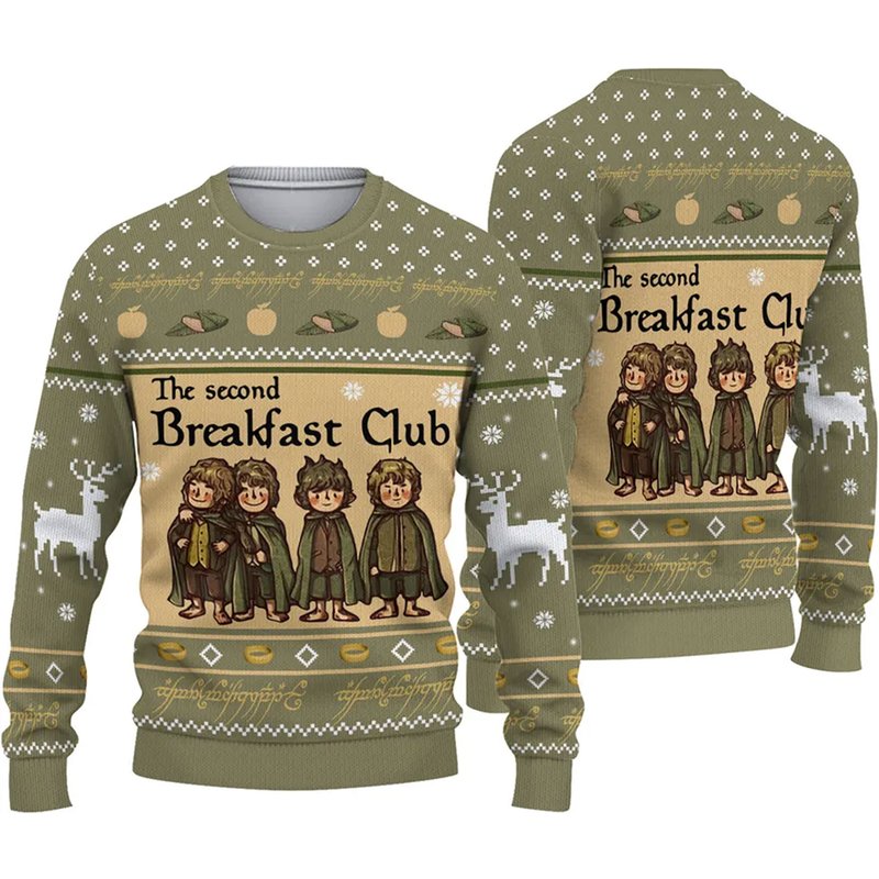 Lotr Christmas Ugly 3d Sweater — Chandails pour hommes