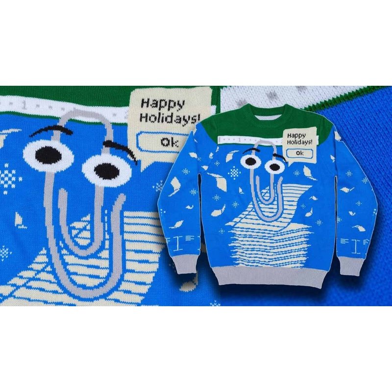 Christmas Clippy Ugly 3d Sweater — Chandails pour hommes