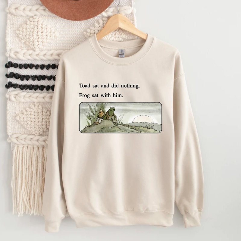 Frog And Toad Sweatshirt, Meme Cottagecore Aesthetic — T-shirts pour hommes