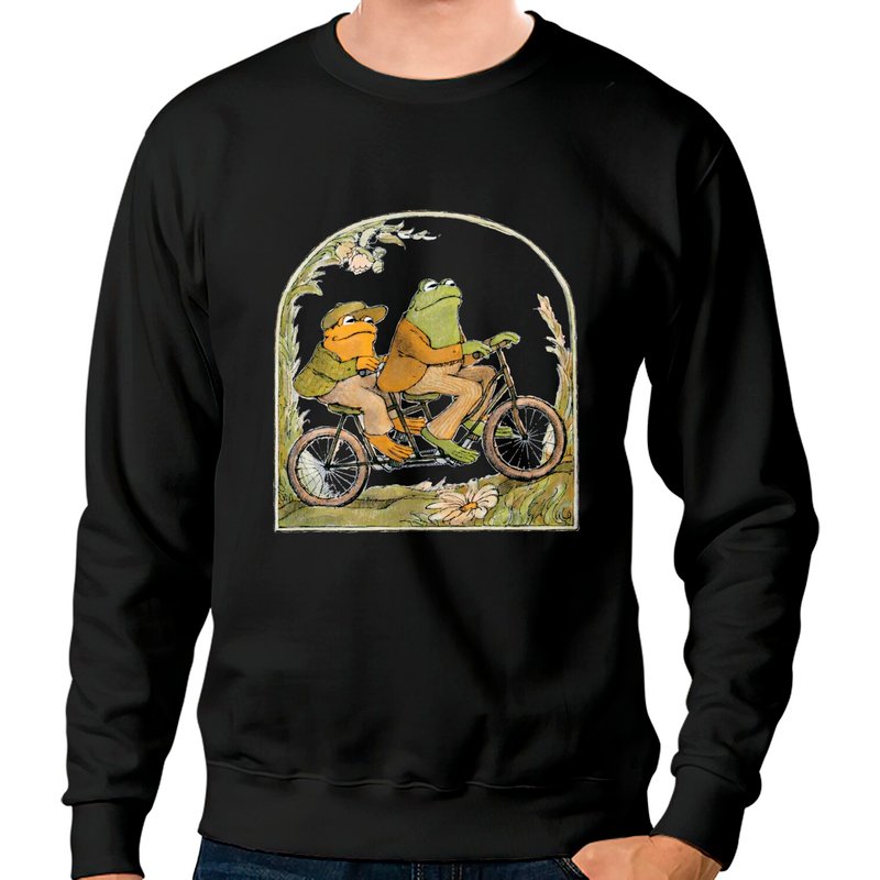 Frog And Toad Crewneck Sweatshirt, Vintage Classic Book Sweatshirt — Sweats à capuche pour hommes