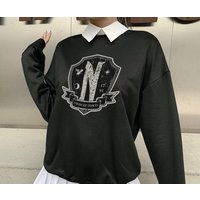 Nevermore Academy 1791 Sweatshirt, Wednesday Tv Series 2022 Sweatshirt — Sweats à capuche pour hommes