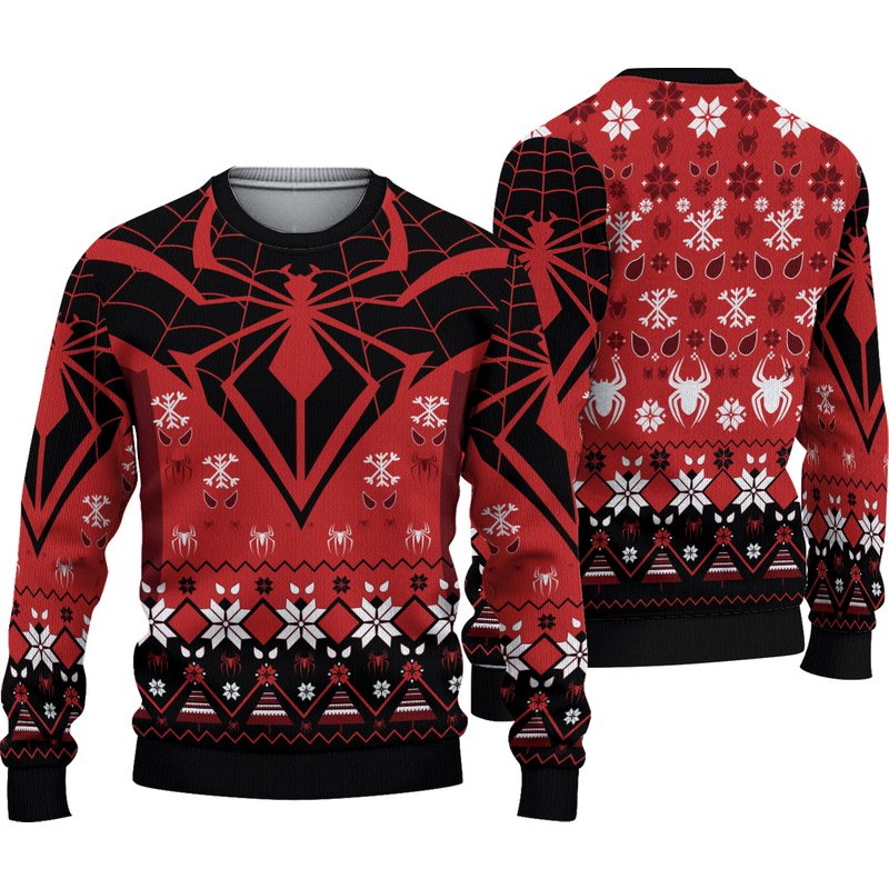 Spider-mans Ugly Knitted Christmas Sweater — Chandails pour hommes