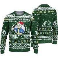 Merry Christmas From Vault Tec Fallout Ugly Knitted Christmas Sweater