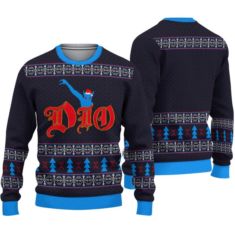 Vintage Dio Holy Diver Tour 83 Limited Edition Christmas Sweater — Chandails pour hommes