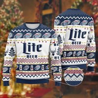 Miller Lite Christmas Sweater, Christmas 3d Full Printing Sweater