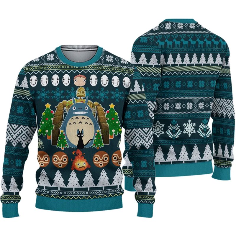 My Neighbor Totoros Ugly Christmas Ugly Sweater — Chandails pour hommes