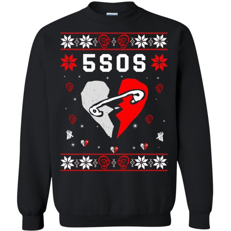 5sos Ugly Christmas Sweater — Mens Hoodies