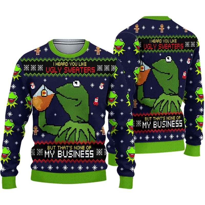 K The Frog Muppet Ugly Christmas Sweater