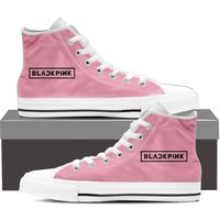 Blackpink Shoes, Blackpink Merch, Black Pink Men's Hight Top Sneaker — Chaussures décontractées pour hommes