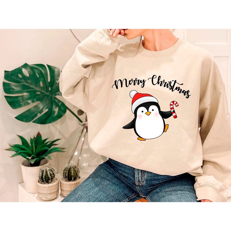 Merry Christmas Sweatshirt, Women Christmas — Sweats à capuche pour hommes