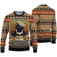 Shut The Fucupcakes Ugly Christmas 3d Sweater
