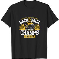 Michigan Back-to-back Big Ten Championship 2022 Shirt — T-shirts pour hommes