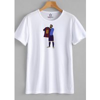 Lionel Messi Barcelona Fc Printed T-shirt