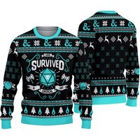 Dnd Classes Survived Ugly Sweater Christmas