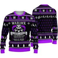 Dnd Classes Warlock Ugly Sweater Christmas