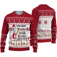 I Will Drink Captain Morgan Everywhere Christmas Ugly Sweater