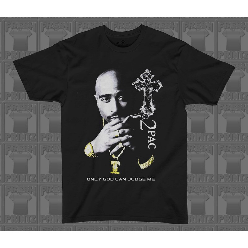 2pac Only God Can Judge Me Vintage Shirt — T-shirts pour hommes