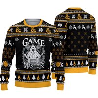 Dnd Classes Game Ugly Christmas Sweater — Sweats à capuche pour hommes