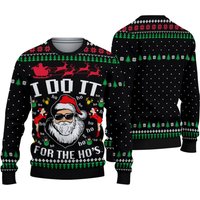 Santa Claus I Do It For The Hos Ugly Christmas Sweater