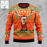 Deer Merry Huntmas Ugly Christmas Sweater