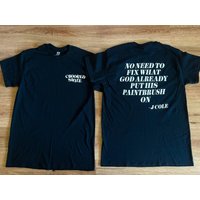J Cole Dreamville Crooked Smile Lyrics Graphic Shirt — T-shirts pour hommes