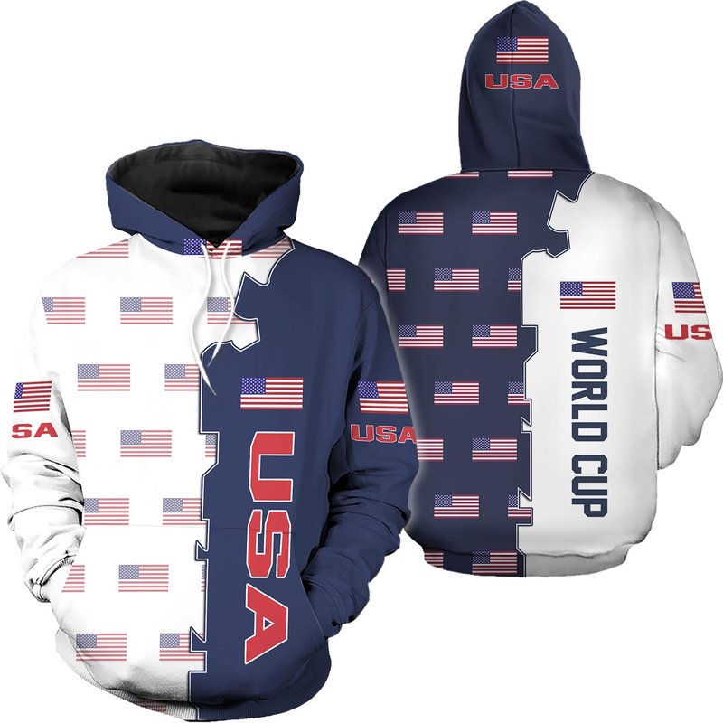 Usa National Soccer Team, Qatar World Cup 2022 Champions Soccer 3d Hoodie — Mens Hoodies