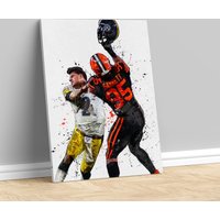 Myles Garrett And Mason Rudolph Poster