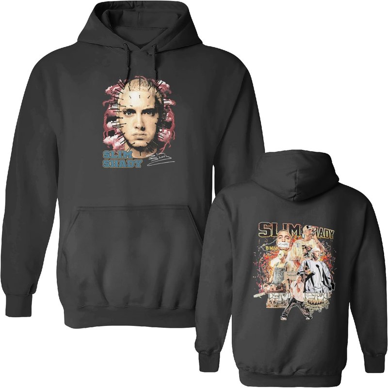 Eminem Rapper Hoodie Eminem Slim Shady Hoodies — Sweats à capuche pour hommes