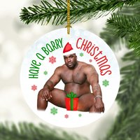 Funny Barry Wood Meme Gag Gift Christmas Ornament, Barry Wood Ornament