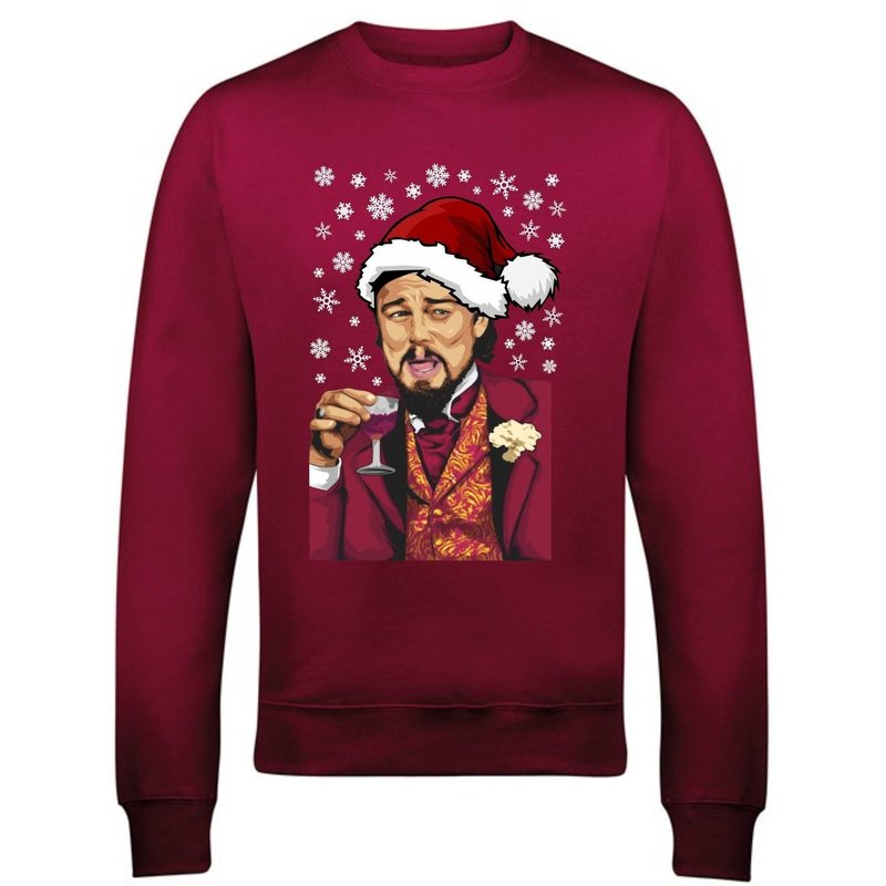 Leonardo Laughing Meme Christmas Jumper Dicaprio Xmas Sweater — Chandails pour hommes