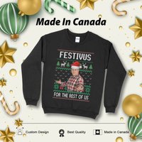 Seinfield George Castanza Ugly Christmas Sweater Unisex Sweatshirt — Sweats à capuche pour hommes