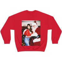 Mariah Carey & Santa Claus Unisex Sweatshirt / Christmas Gift