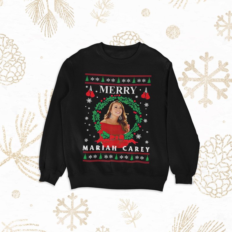 Mariah Carey Christmas Cotton Sweatshirt — Sweats à capuche pour hommes