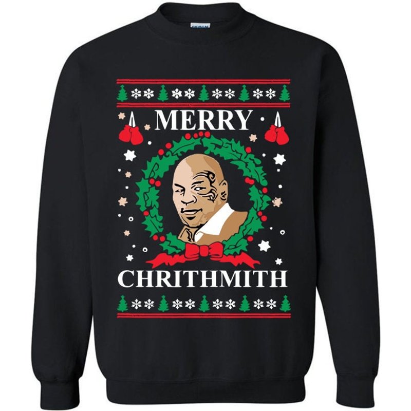 Mike Tyson Christmas Sweater - Merry Chrithmith Mike Tyson Sweater