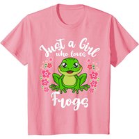 Kids Frog Just A Girl Who Loves Frogs T-shirt
