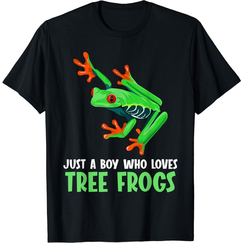 Just A Boy Who Loves Tree Frogs Tree Frog T-shirt — T-shirts pour hommes