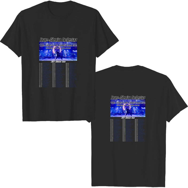 2022 Trans-siberian Orchestra The Ghosts Of Christmas Eve Winter Tour Shirt — Mens T Shirts