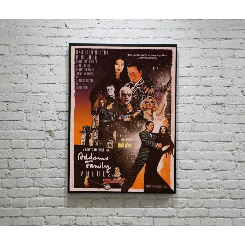 No Frame Poster Wall The Addams Family Horror Comedy Poster — Affiches et impressions