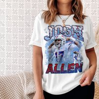 Josh Allen Vintage 90s Buffalo T-shirt — T-shirts pour hommes