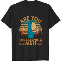 Beavis And Butthead Shirt, Beavis Are You Threatening Me Vintage T Shirt