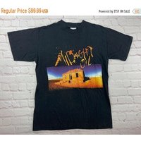 Vintage 1989 Midnight Oil Diesel And Dust T-shirt — T-shirts pour hommes