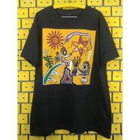 Vintage 1993 Midnight Oil T-shirt Earth And Sun And Moon Tour