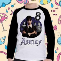 Wednesday Addams Personalized Birthday Shirt - Addams Family Matching Party Shirt — T-shirts pour hommes