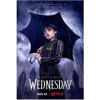 Wednesday Movie Poster Tv Series Jenna Ortega Addams Family Movie Poster — Affiches et impressions
