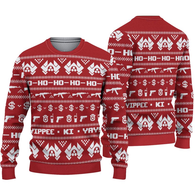 Die Hard Bruce Willis Christmas Movie Ugly Sweater — Chandails pour hommes
